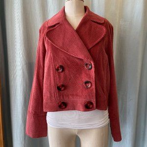 Coral Corduroy Jacket